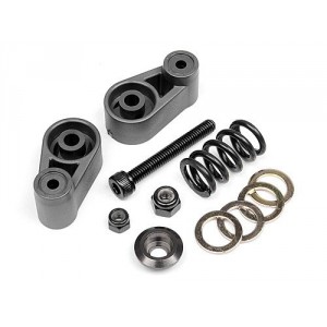 102165 Baja Servo Saver set Gunmetal | Steering Componets