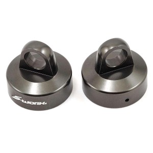 SWorkz BBS System Shock Cap (Gunmetal) (2) | Shock parts | Alloy  & Option Parts | Alloy  & Option Parts | Shock Parts