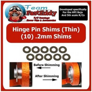 Team FastEddy Hinge Pin Shim Set 0.2mm | Diff Drivetrain & Gears | Steering Componets | Suspension Parts | Clearance Items